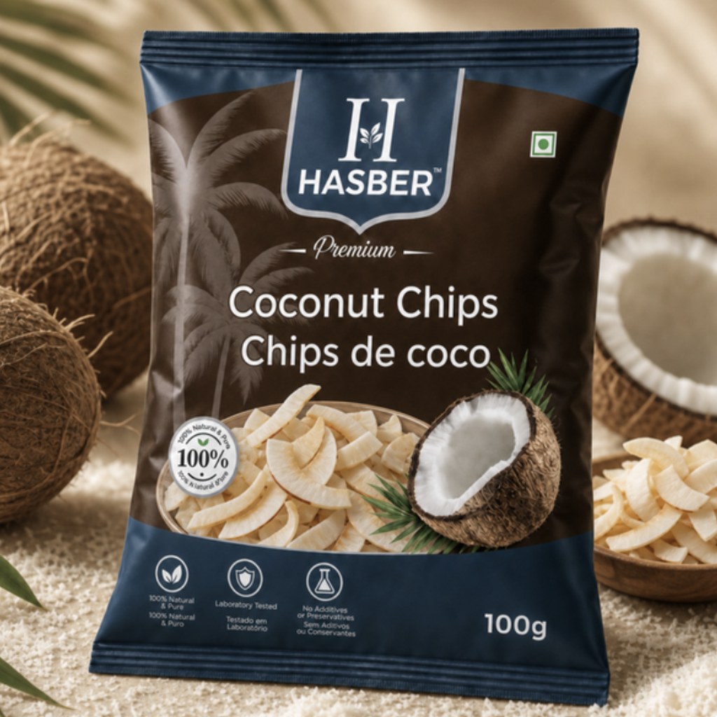 Chips de Coco Hasber 100g
