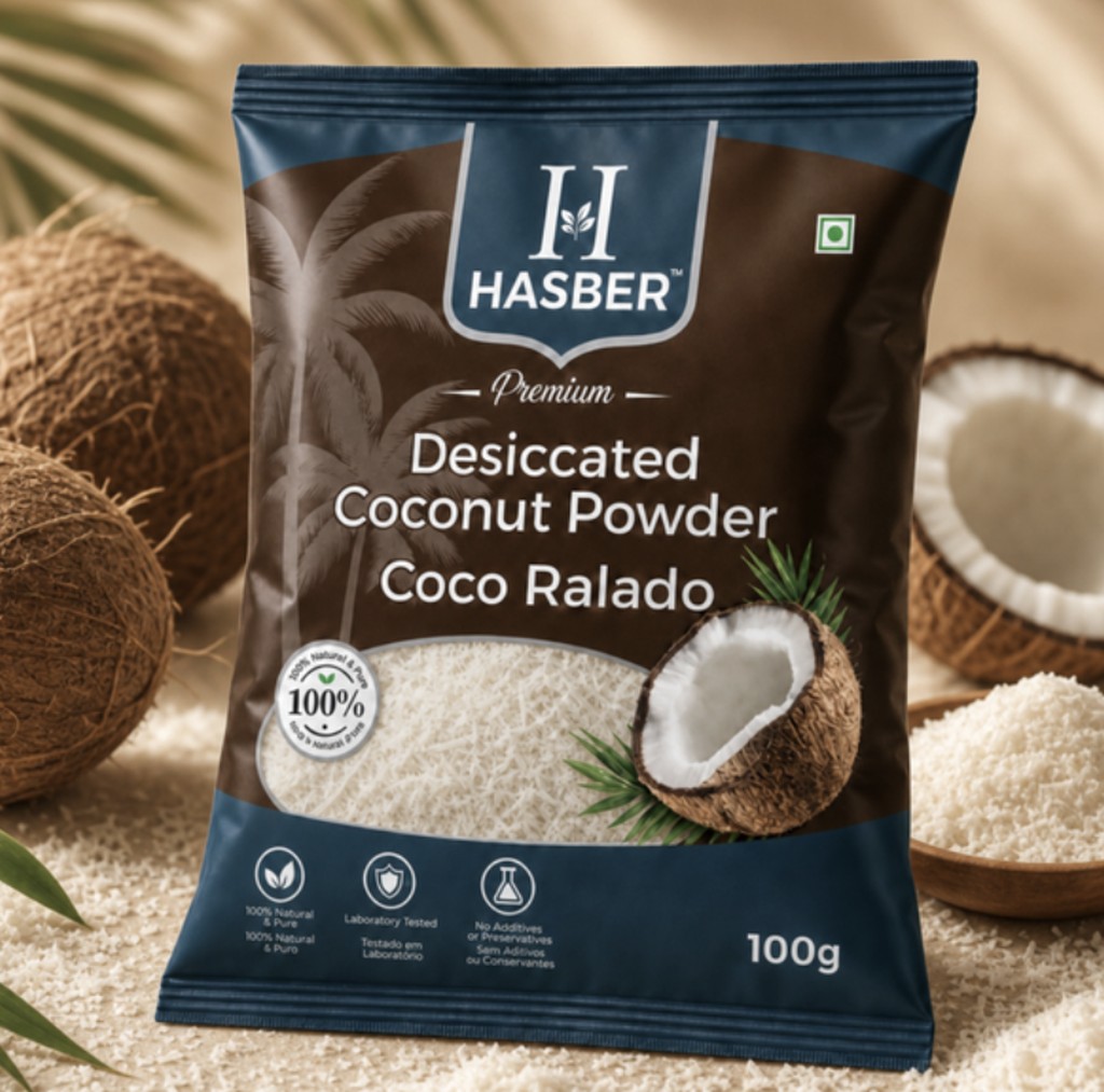 Coco Ralado Desidratado Hasber 100g